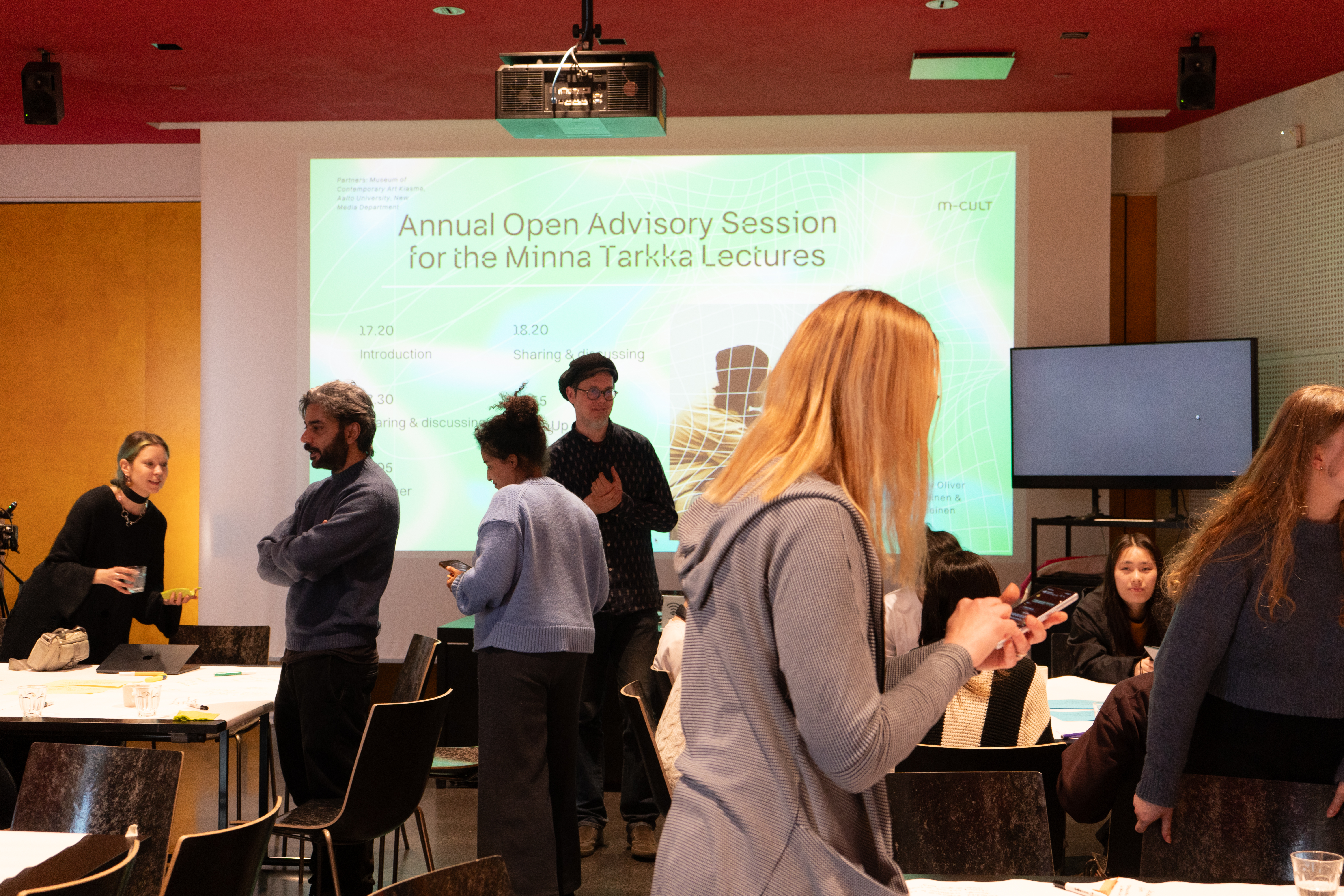 Tellervo Kalleinen & Participants at Open Advisory Sesson For The Minna Tarkka Lectures at Museum of Contemporary Art Kiasma, 2025. Image by Haliz Yosef.