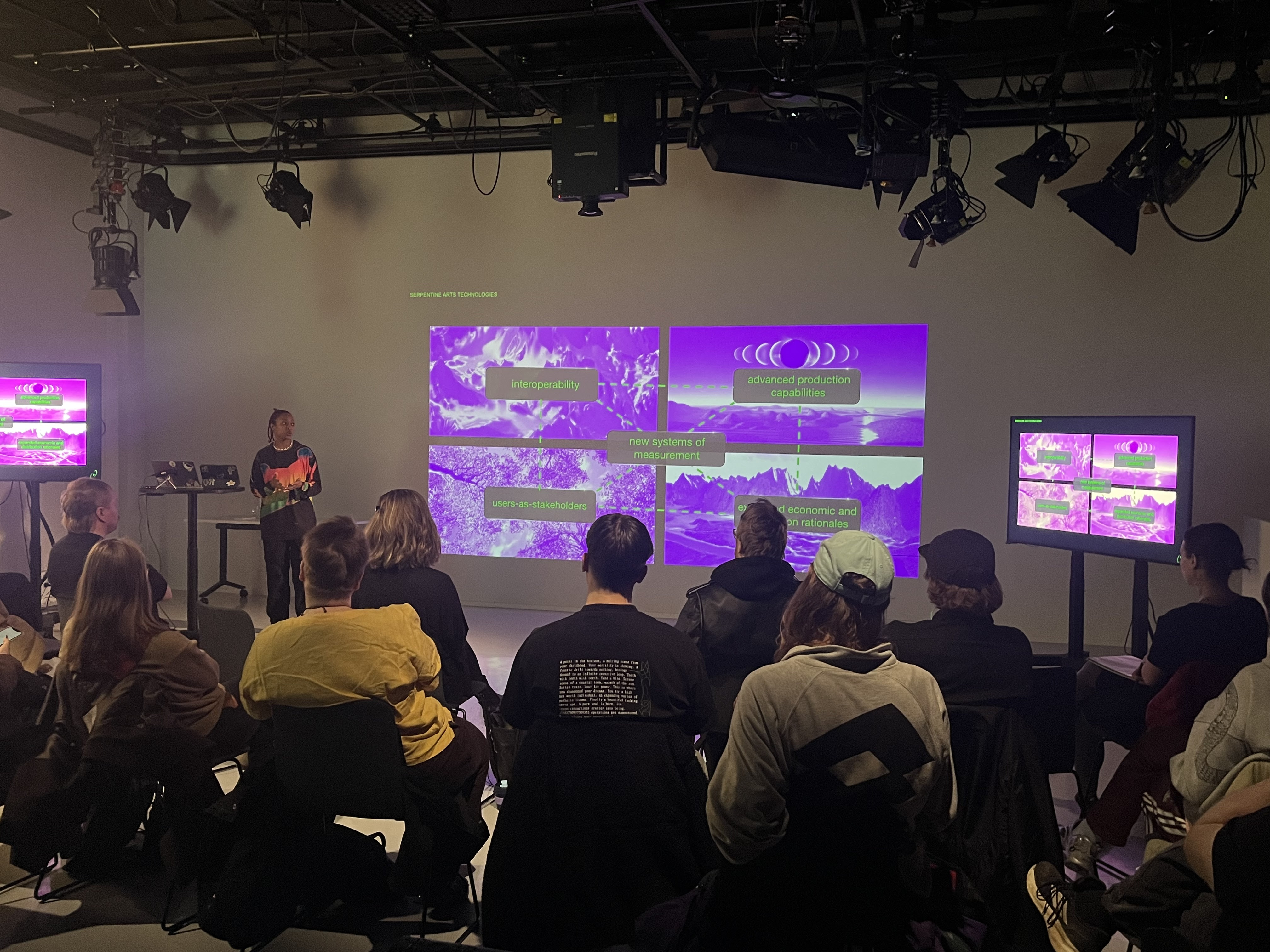 Tamar Clarke-Brown giving presentation.