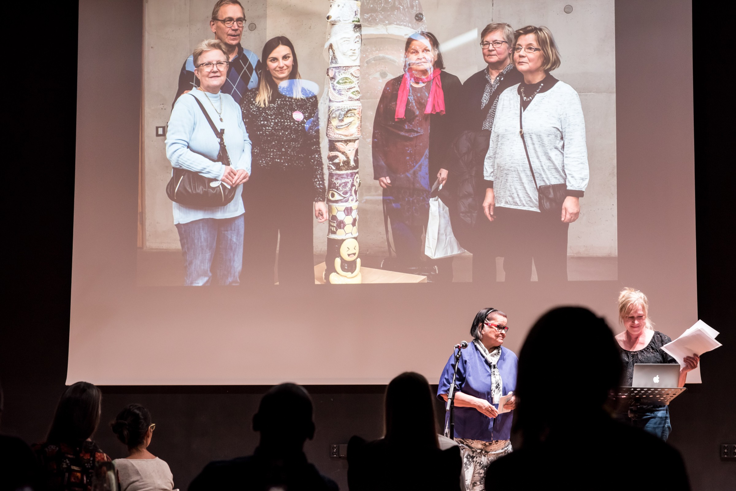 Shades of Agency speaker Eila Hämäläinen with Minna Tarkka