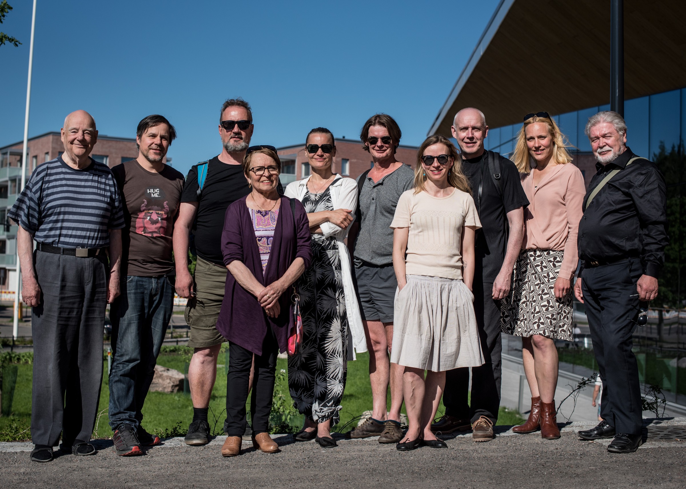 Group photo of game artists and participants