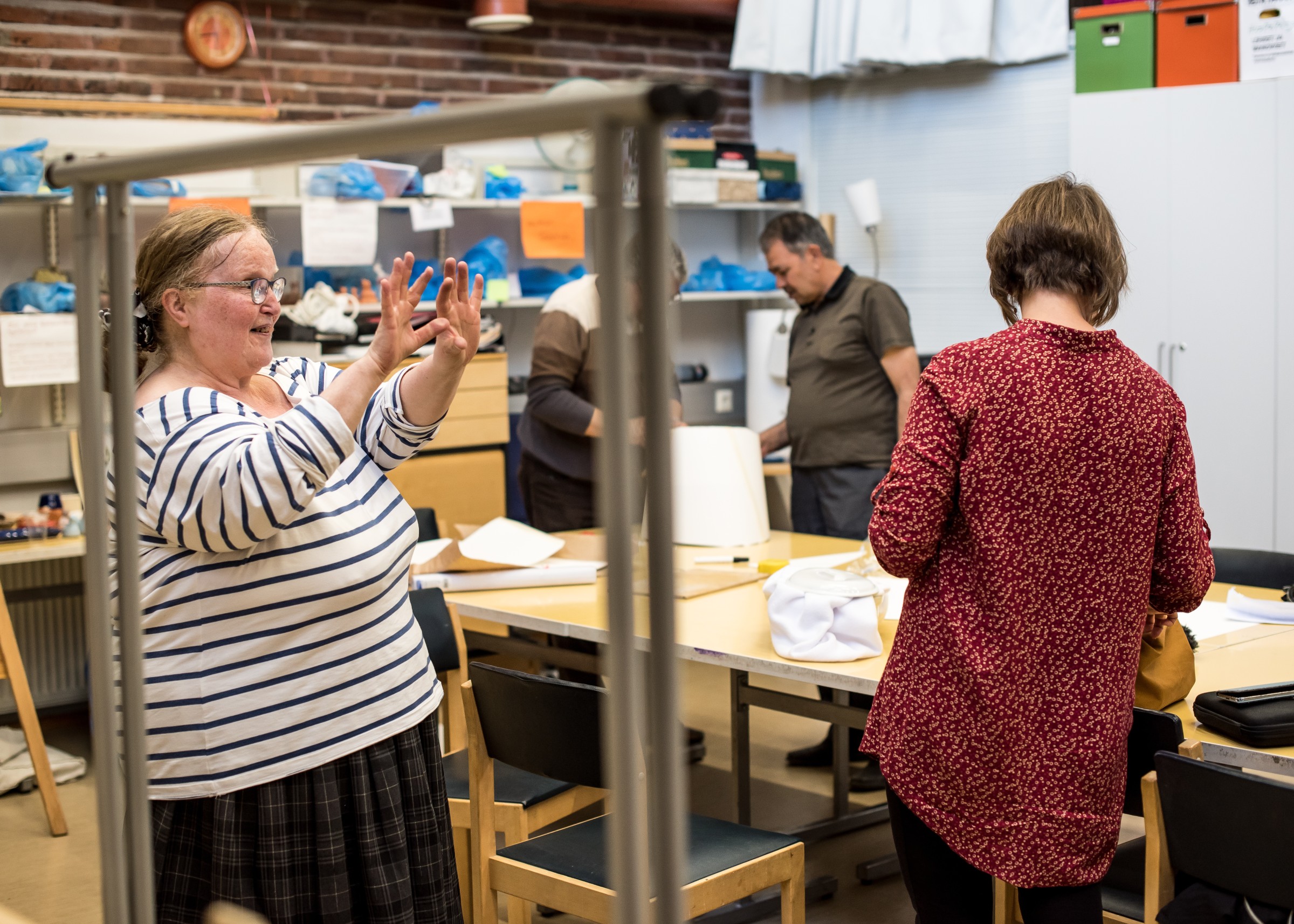 Breakfast from the Past, Riitta Granlund at the workshop
