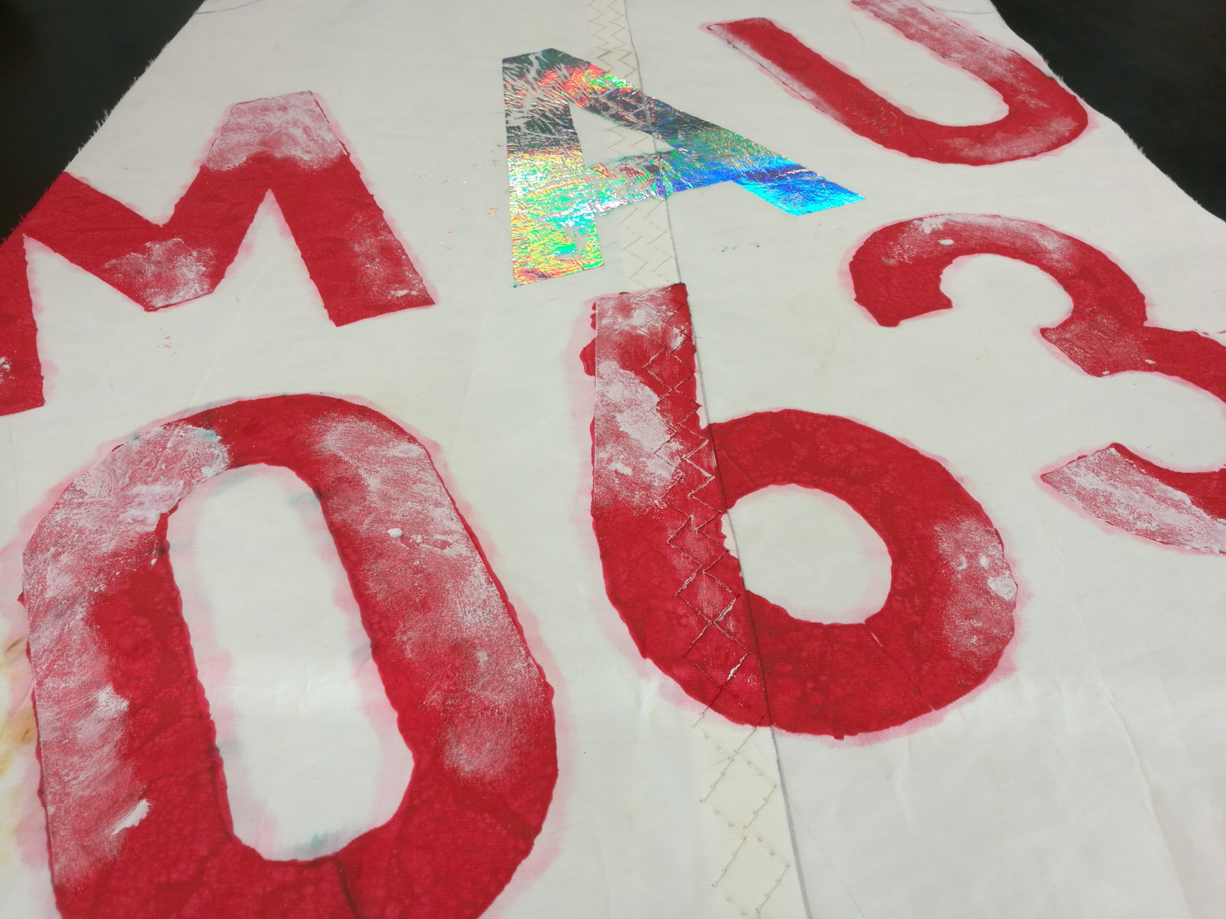 A detail from a fabric