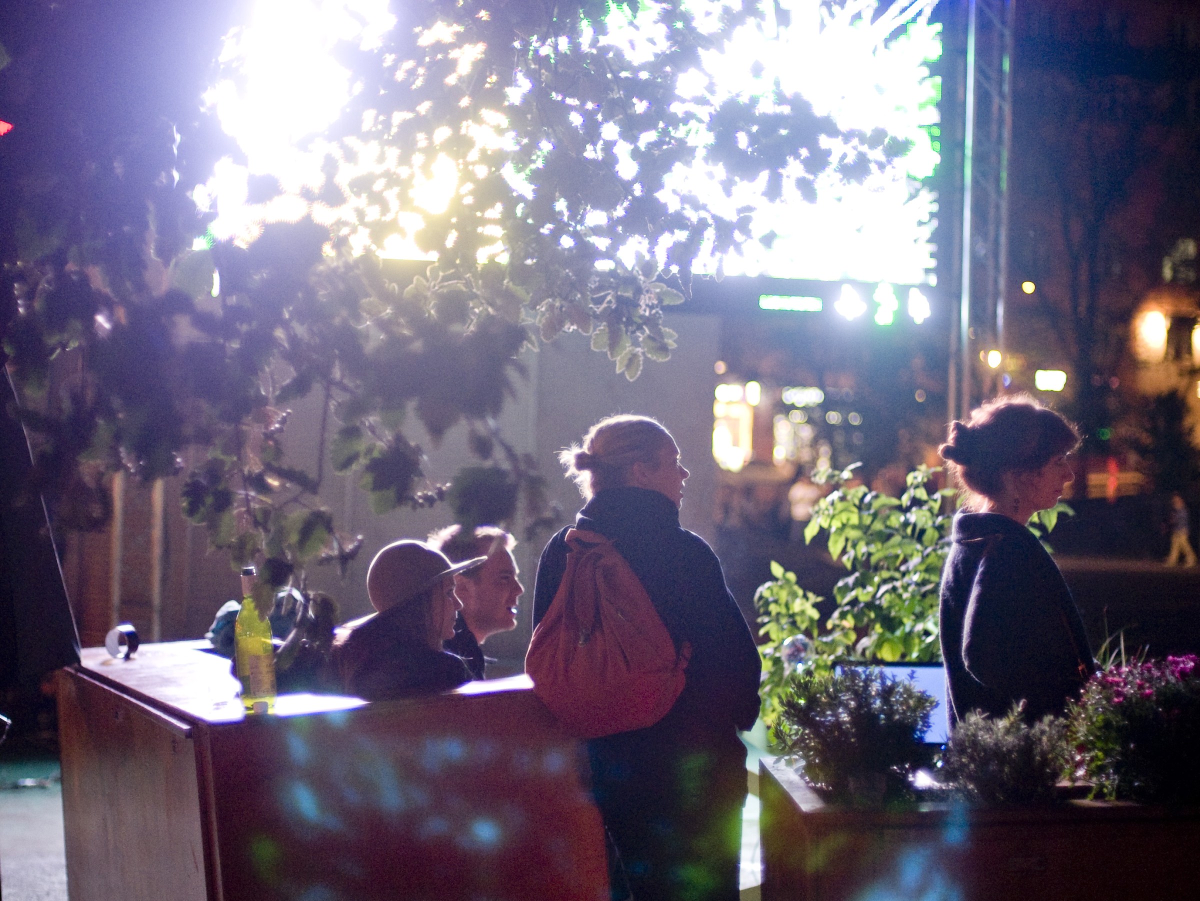 Organic Cinema tea garden at Lasipalatsi Square
