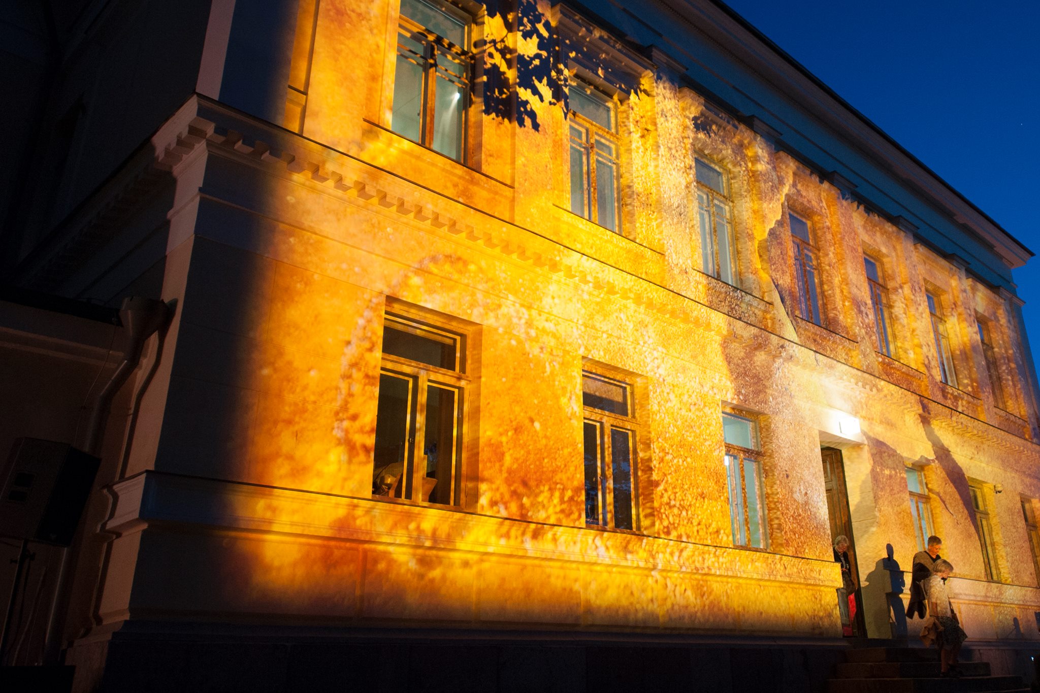 Tales from Frontiers facade projection 